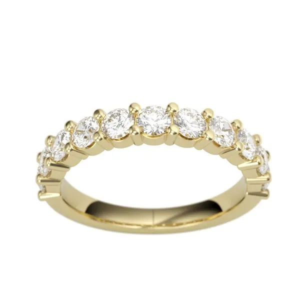 1.00CTW 14K YG Mined Diamond Round Wedding Band Image 2 The Ring Austin Round Rock, TX