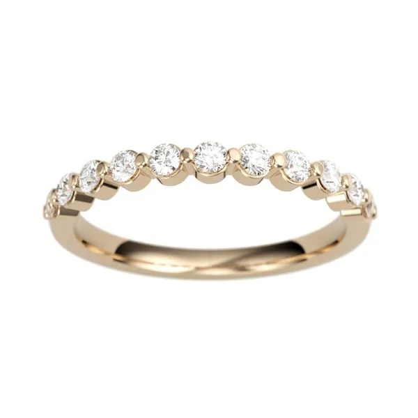 1/3CTW 14K RG Mined Diamond Shared Prong Wedding Band Image 2 The Ring Austin Round Rock, TX