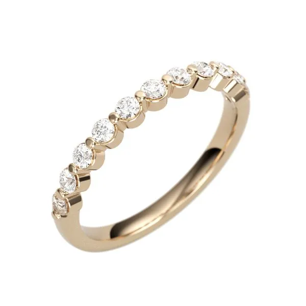1/3CTW 14K RG Mined Diamond Shared Prong Wedding Band The Ring Austin Round Rock, TX