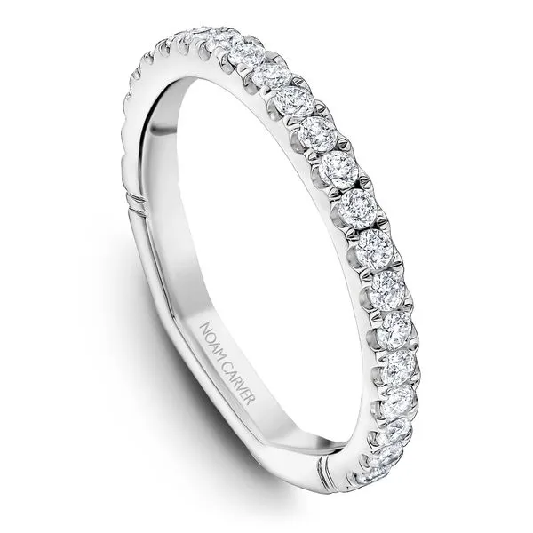 3/8CTW 14K WG Mined Diamond Prong Set, Euro Shank Wedding Band GH,VS The Ring Austin Round Rock, TX