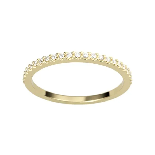 1/10CTW 14K YG Mined Diamond Wedding Band Image 2 The Ring Austin Round Rock, TX