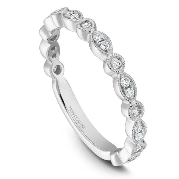 1/5 CTW 14K WG Mined Diamond Round & Marquis Illusion Wedding Band The Ring Austin Round Rock, TX