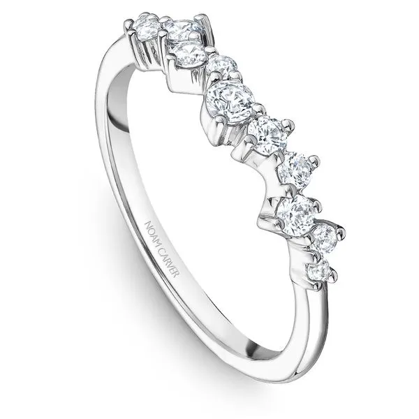 1/3CTW 14K WG Mined Diamond Round Alternating Sizes Wedding Band The Ring Austin Round Rock, TX