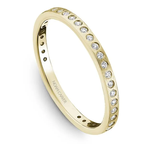 1/6CTW 14K YG Mined Round Diamond Flush Set Wedding Band The Ring Austin Round Rock, TX