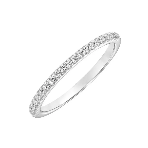 1/6CTW 14K WG Mined Diamond Straight Wedding Band The Ring Austin Round Rock, TX