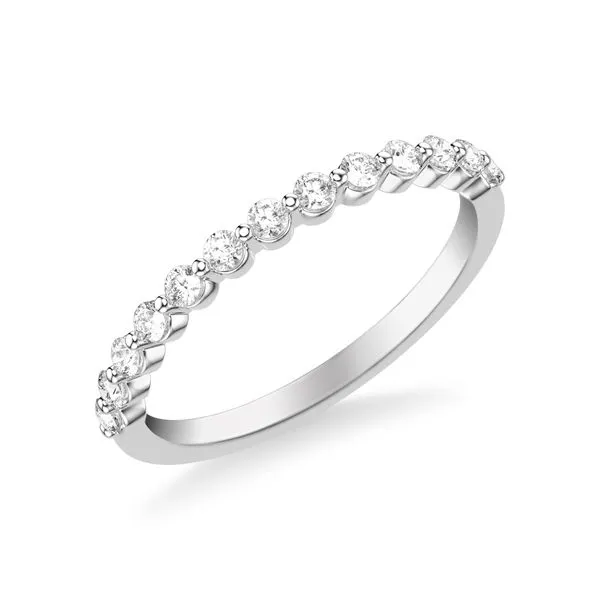 3/8CTW 14K WG Mined Diamond Shared Prong Wedding Band The Ring Austin Round Rock, TX