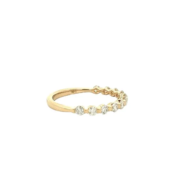 1/2CTW 14K YG Mined Diamond Round Half Channel Set Band Ring Image 2 The Ring Austin Round Rock, TX