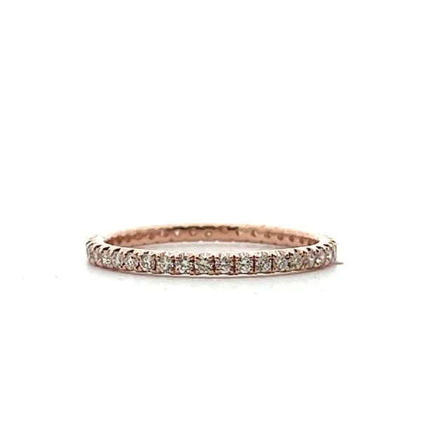 3/8CTW 14K RG Mined Diamond Eternity Wedding Band Size 7 The Ring Austin Round Rock, TX