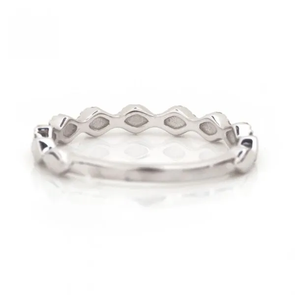 1/5CTW 14K WG Mined Diamond 7 Station Wedding Band Image 2 The Ring Austin Round Rock, TX