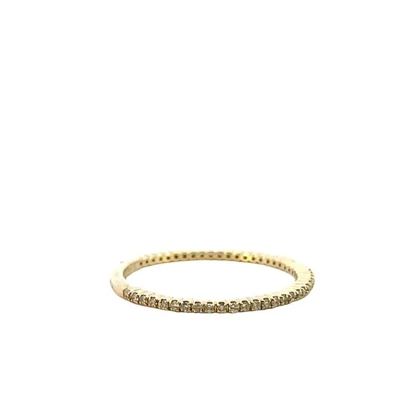 1/5CTW 14K YG Tiny RD Diamond Wedding Band Ring Size 7.25 Image 2 The Ring Austin Round Rock, TX