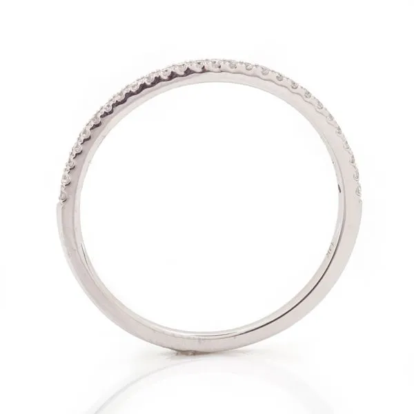 1/10CTW 14K White Gold Natural Round Diamond Wedding Band Image 3 The Ring Austin Round Rock, TX