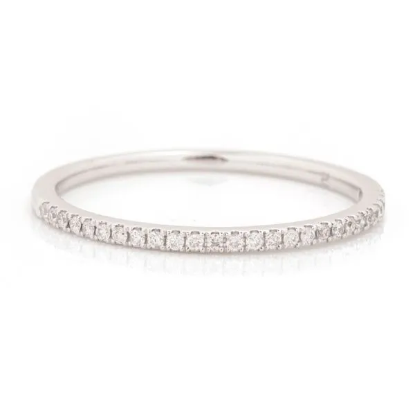 1/10CTW 14K White Gold Natural Round Diamond Wedding Band The Ring Austin Round Rock, TX