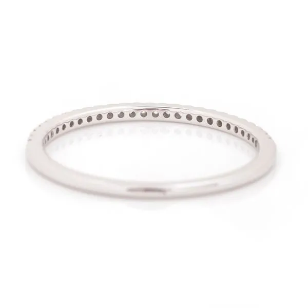 1/10CTW 14K White Gold Natural Round Diamond Wedding Band Image 4 The Ring Austin Round Rock, TX