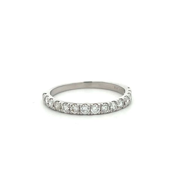 3/8CTW 14K WG Natural Round Diamond 4 Prong Wedding Band The Ring Austin Round Rock, TX