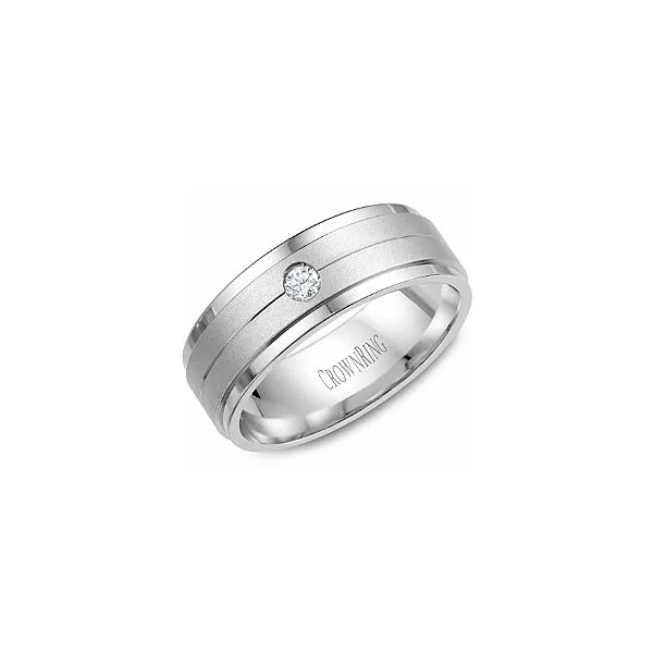 14K White Gold 1 Round Diamond 1/10 ct Band The Ring Austin Round Rock, TX