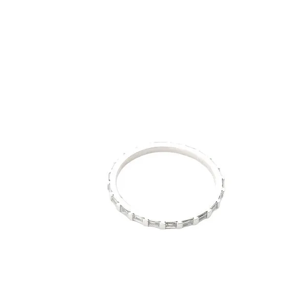 3/8CTW 14K WG Mined Diamond Baguette Eternity Ring Image 2 The Ring Austin Round Rock, TX