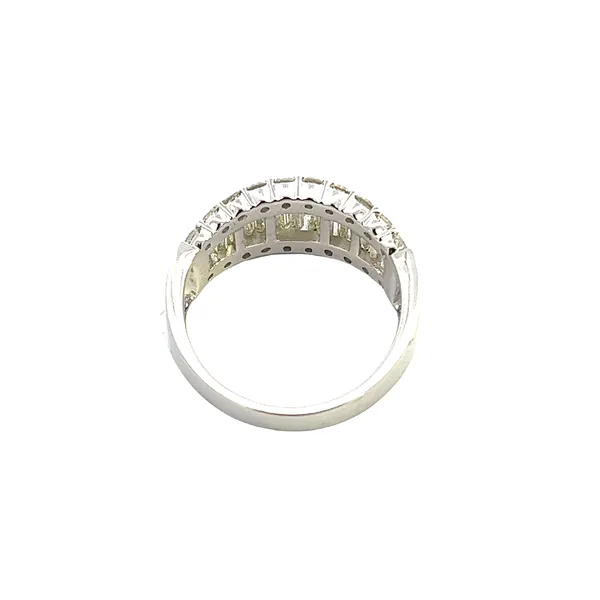1 5/8CTW 14K White Gold Mined Diamond Baguette And Round Anniversary Wedding Band Image 2 The Ring Austin Round Rock, TX