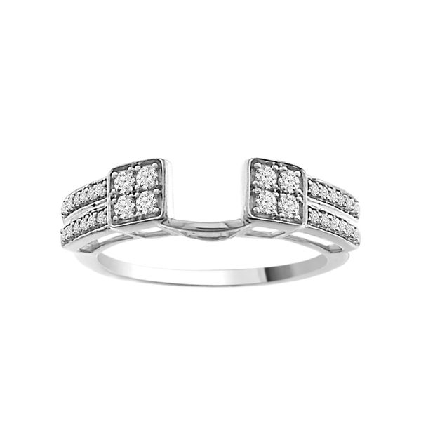 14K White Gold 1/4 ctw Diamond Wrap The Ring Austin Round Rock, TX