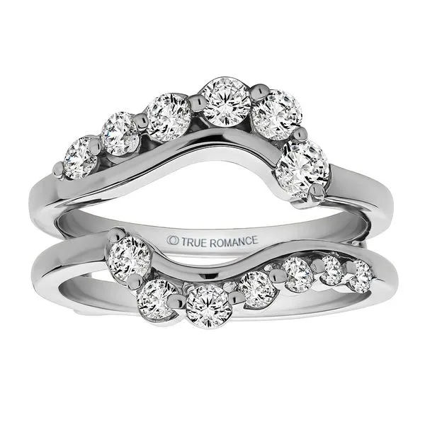 1 1/10CTW 14K WG Mined Diamond Ring Guard I The Ring Austin Round Rock, TX