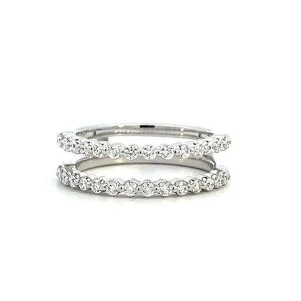 1/2CTW 14K WG Natural Round Diamond Single Shared Prong Enhancer Wedding Band The Ring Austin Round Rock, TX