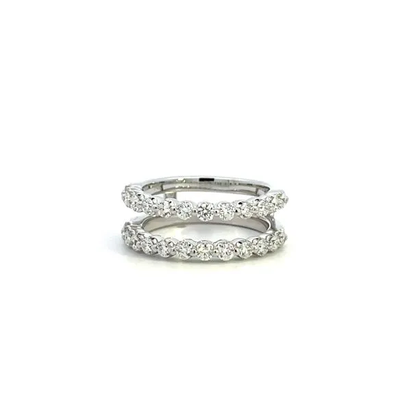 1.00CTW 14K WG Natural Round Diamond Single Shared Prong Enhancer Wedding Band Image 2 The Ring Austin Round Rock, TX