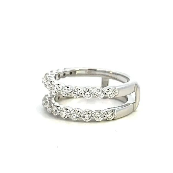 1.00CTW 14K WG Natural Round Diamond Single Shared Prong Enhancer Wedding Band Image 3 The Ring Austin Round Rock, TX