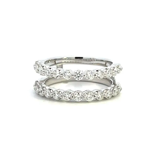 1.00CTW 14K WG Natural Round Diamond Single Shared Prong Enhancer Wedding Band The Ring Austin Round Rock, TX