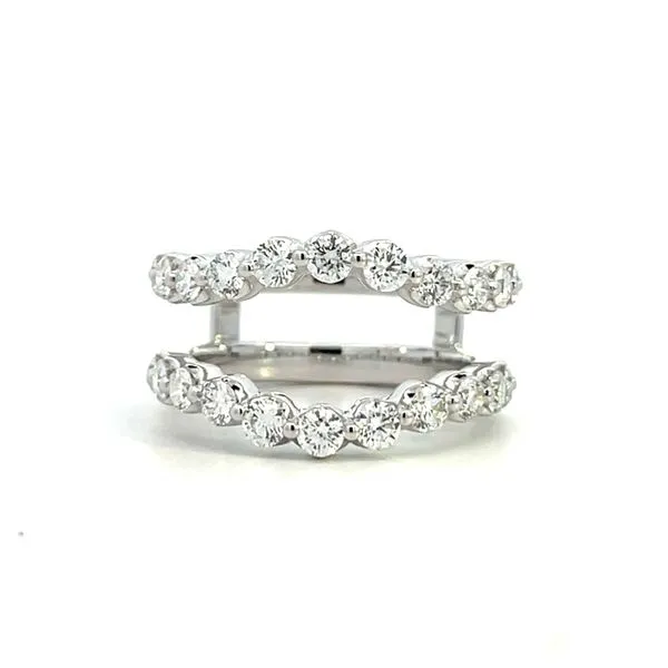 1 5/8CTW 14K WG Natural Round Diamond Single Shared Prong Enhancer Wedding Band The Ring Austin Round Rock, TX