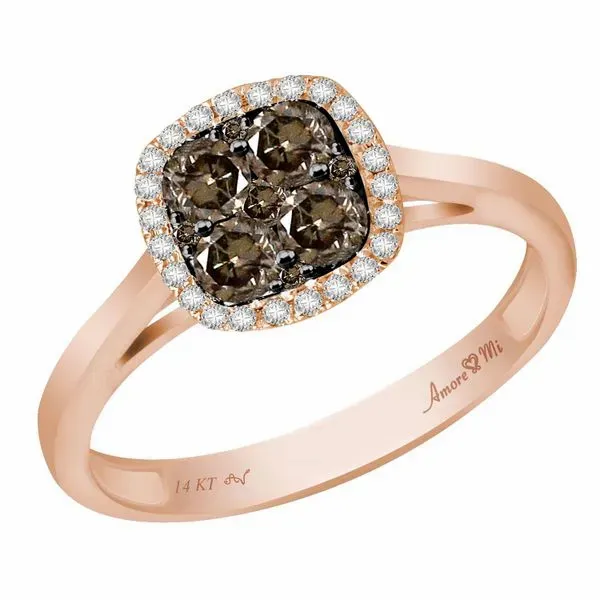 14K Rose Gold White/Chocolate Diamond Fashion Ring The Ring Austin Round Rock, TX