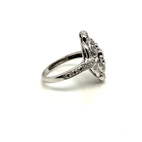14K WG Vintage Antique 3 stone Bezel Set Ring Image 2 The Ring Austin Round Rock, TX