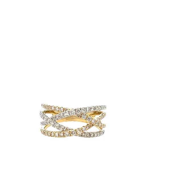 1.00CTW 14K YG/WG Mined Diamond Inter Twisting Ring Image 2 The Ring Austin Round Rock, TX