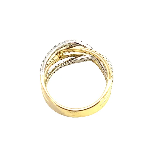 1.00CTW 14K YG/WG Mined Diamond Inter Twisting Ring Image 5 The Ring Austin Round Rock, TX