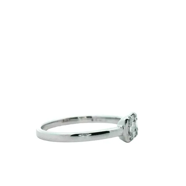 1/5CTW 14K WG Mined Diamond Baguette And Round Rectangle Ring Image 3 The Ring Austin Round Rock, TX