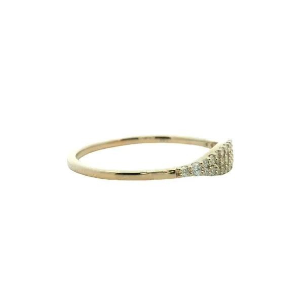 1/5CTW 14K YG Skinny Diamond Pave Signet Ring Image 2 The Ring Austin Round Rock, TX