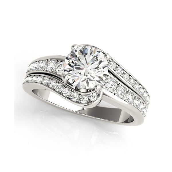 Swirl Diamond Engagement Ring The Ring Austin Round Rock, TX