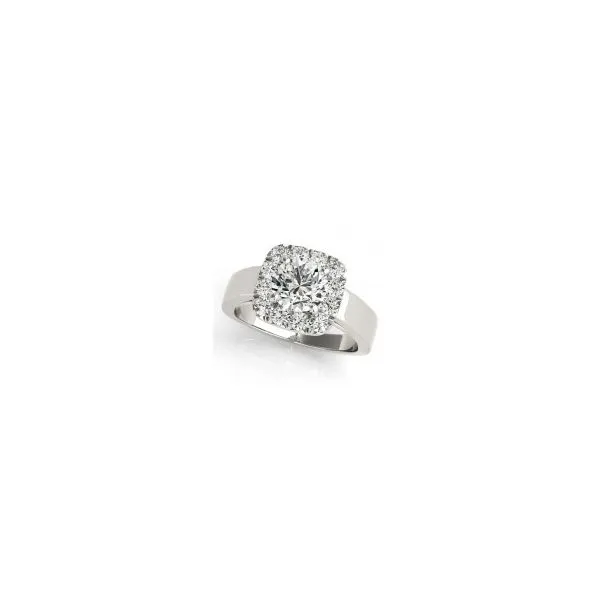 Wide Halo Diamond Engagement Ring The Ring Austin Round Rock, TX