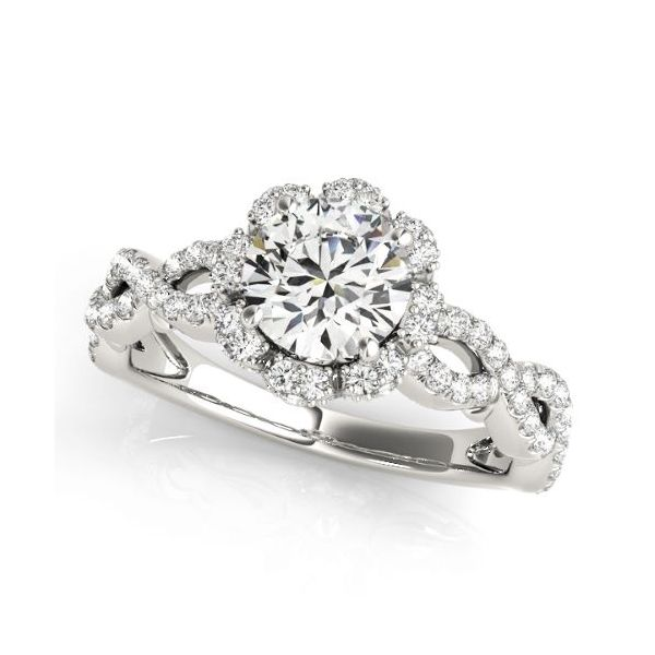 Halo Style Diamond Engagement Ring The Ring Austin Round Rock, TX