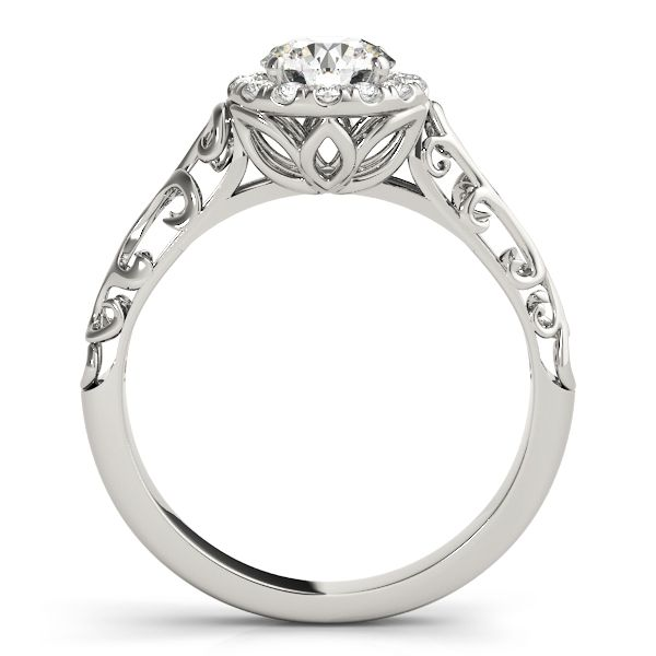 Antique Halo Diamond Engagement Ring Image 3 The Ring Austin Round Rock, TX