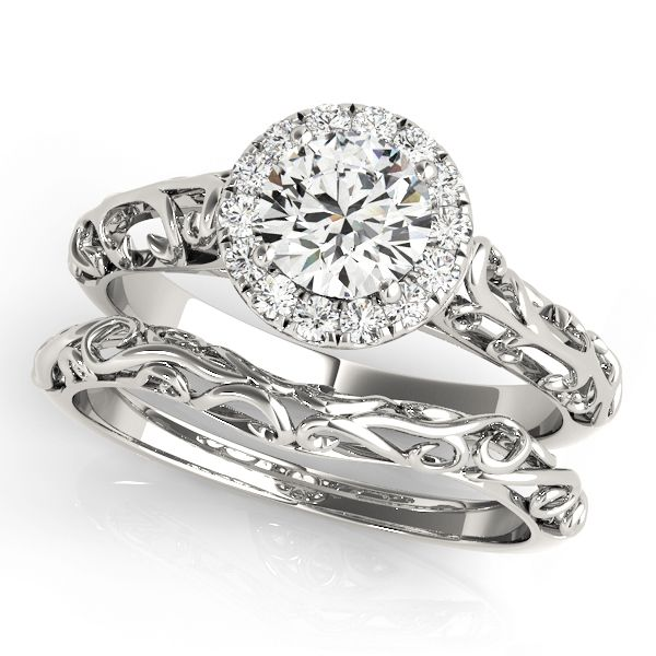 Antique Halo Diamond Engagement Ring Image 4 The Ring Austin Round Rock, TX