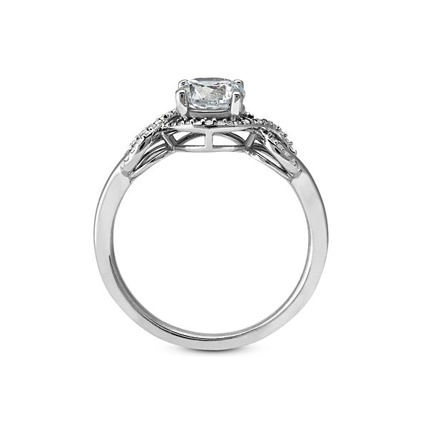 Infinity Halo Diamond Engagement Ring Image 2 The Ring Austin Round Rock, TX