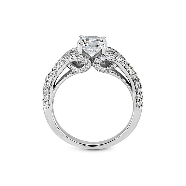 Diamond Semi-Mount Engagement Ring Image 2 The Ring Austin Round Rock, TX