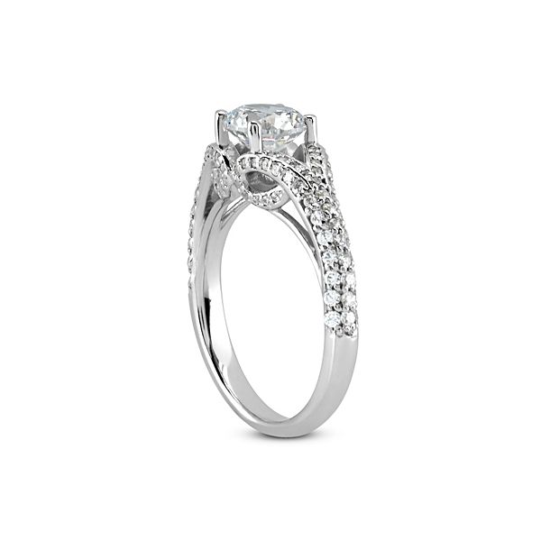 Diamond Semi-Mount Engagement Ring Image 3 The Ring Austin Round Rock, TX