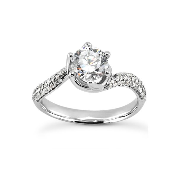 Twist Shank Diamond Engagement Ring The Ring Austin Round Rock, TX