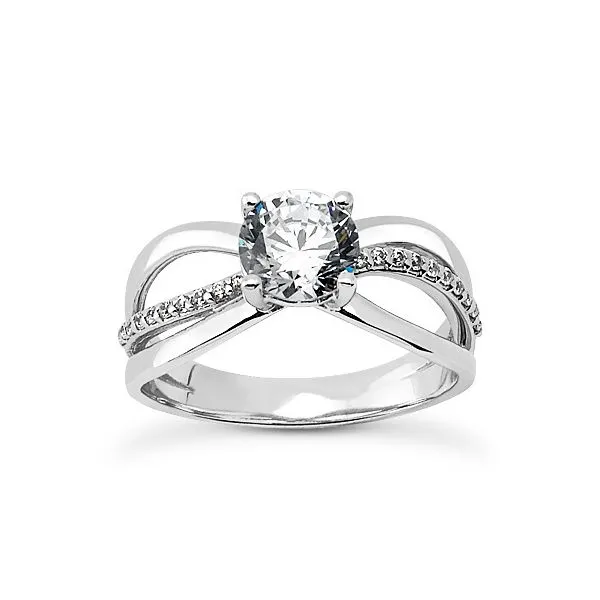 Double Split Shank Diamond Engagement Ring The Ring Austin Round Rock, TX