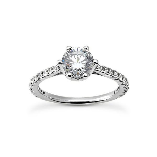 6 Prong Center Classic Diamond Engagement Ring The Ring Austin Round Rock, TX