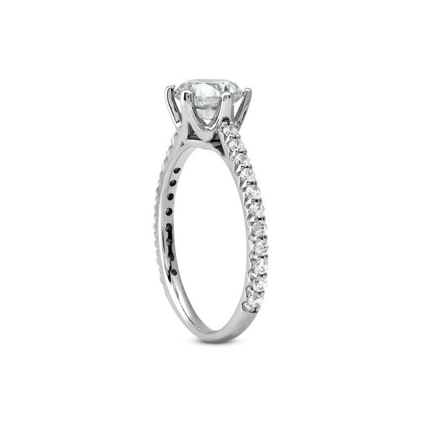Diamond Semi-Mount Engagement Ring Image 2 The Ring Austin Round Rock, TX