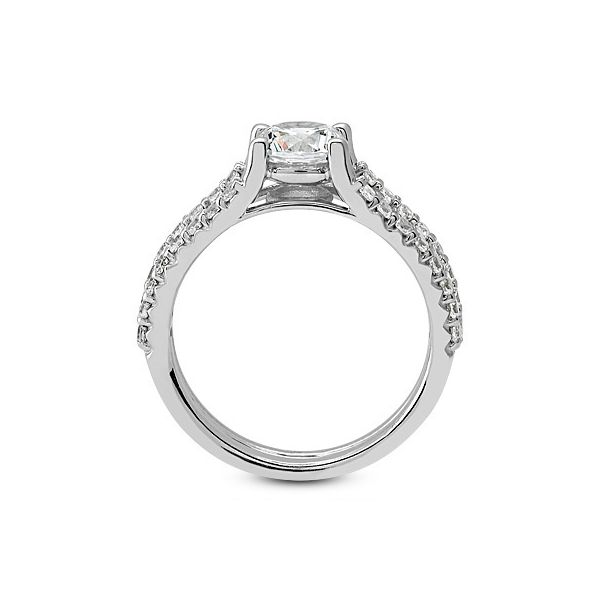 Split Shank Diamond Engagement Ring Image 3 The Ring Austin Round Rock, TX