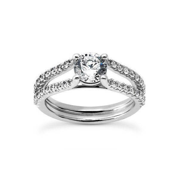 Split Shank Diamond Engagement Ring The Ring Austin Round Rock, TX