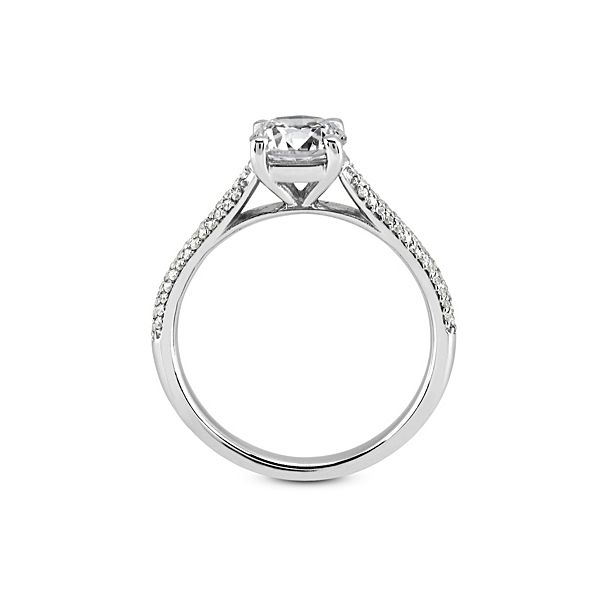 Diamond Semi-Mount Engagement Ring Image 3 The Ring Austin Round Rock, TX