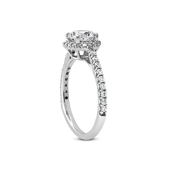 Classic Prong Set Round Halo Engagement Ring Image 2 The Ring Austin Round Rock, TX